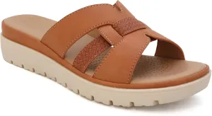 YOKI TUNSA-14 Women's Comfort Footbed Open Toe Wedge Sandal With Weave Upper