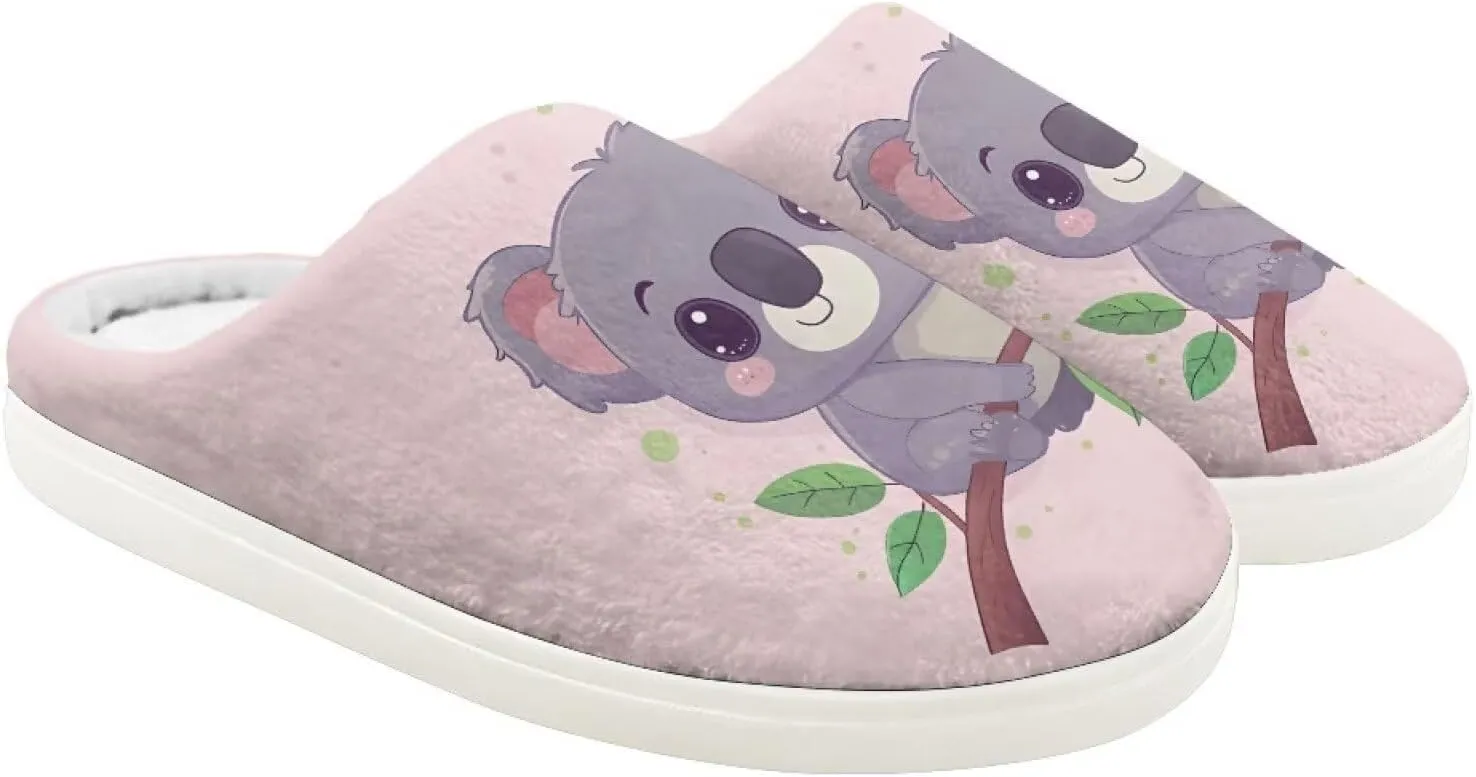 Ystardream Winter Fuzzy House Slippers With Arch Support for Girls Kids Toddlers