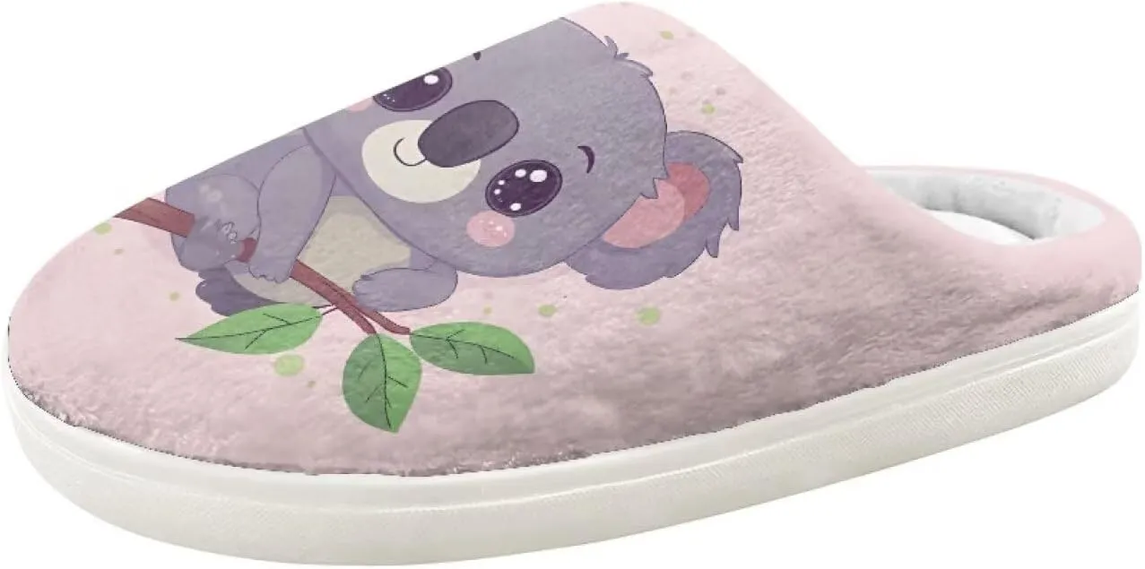 Ystardream Winter Fuzzy House Slippers With Arch Support for Girls Kids Toddlers